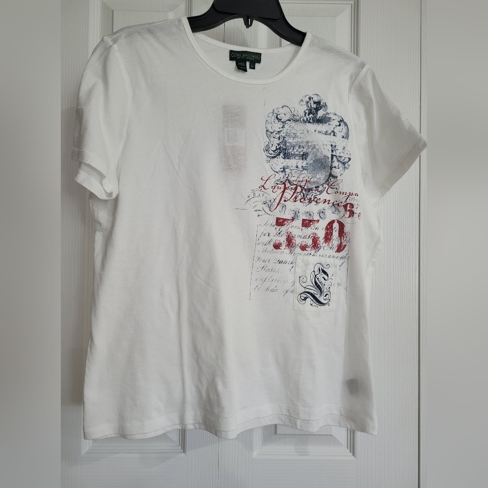 Ralph Lauren White Graphic T-Shirt